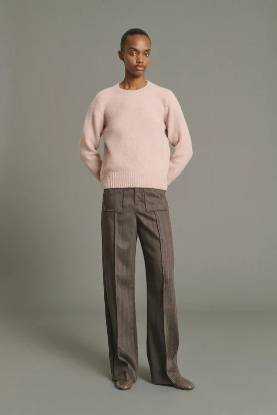 ribbed-trim sweater