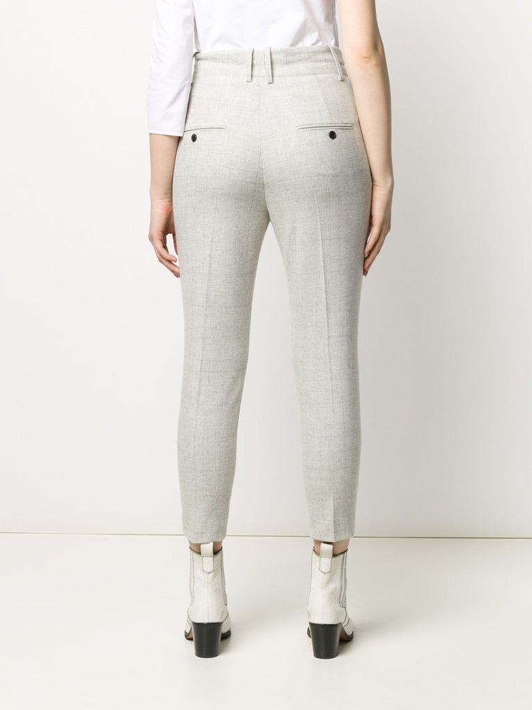 checkered tailored trousers