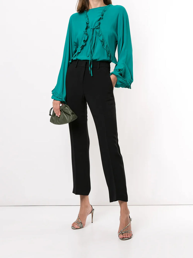 cropped tailored trousers