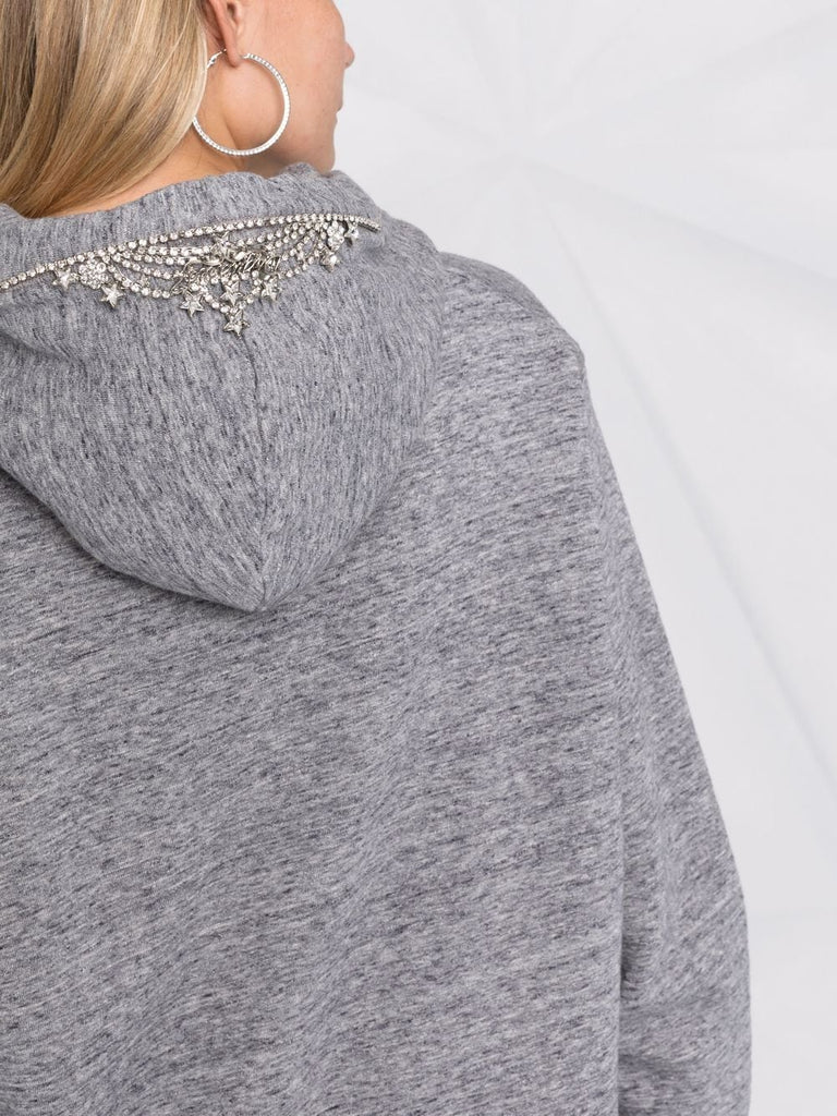 Kapuzenpullover mit Trucker-Print