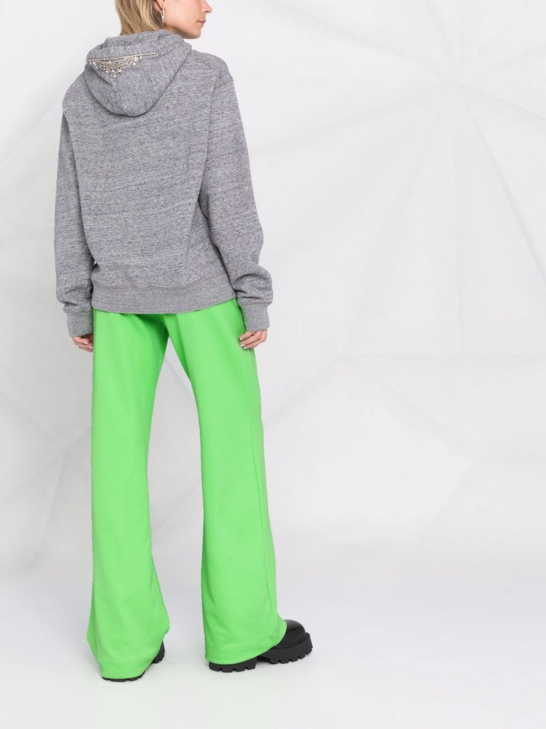 Kapuzenpullover mit Trucker-Print