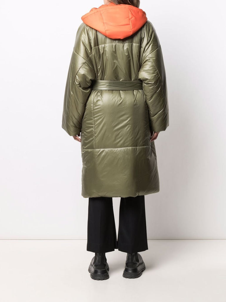 Hooded puffer coat