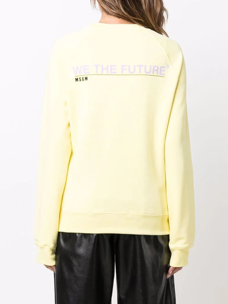 Fantastic logo-print crew neck sweatshirt