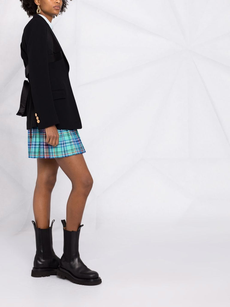 satin tailored blazer