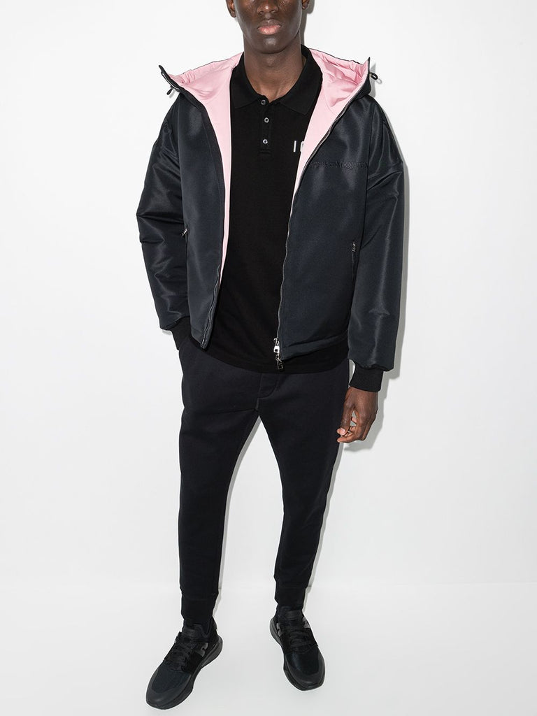 Icon-print polo shirt