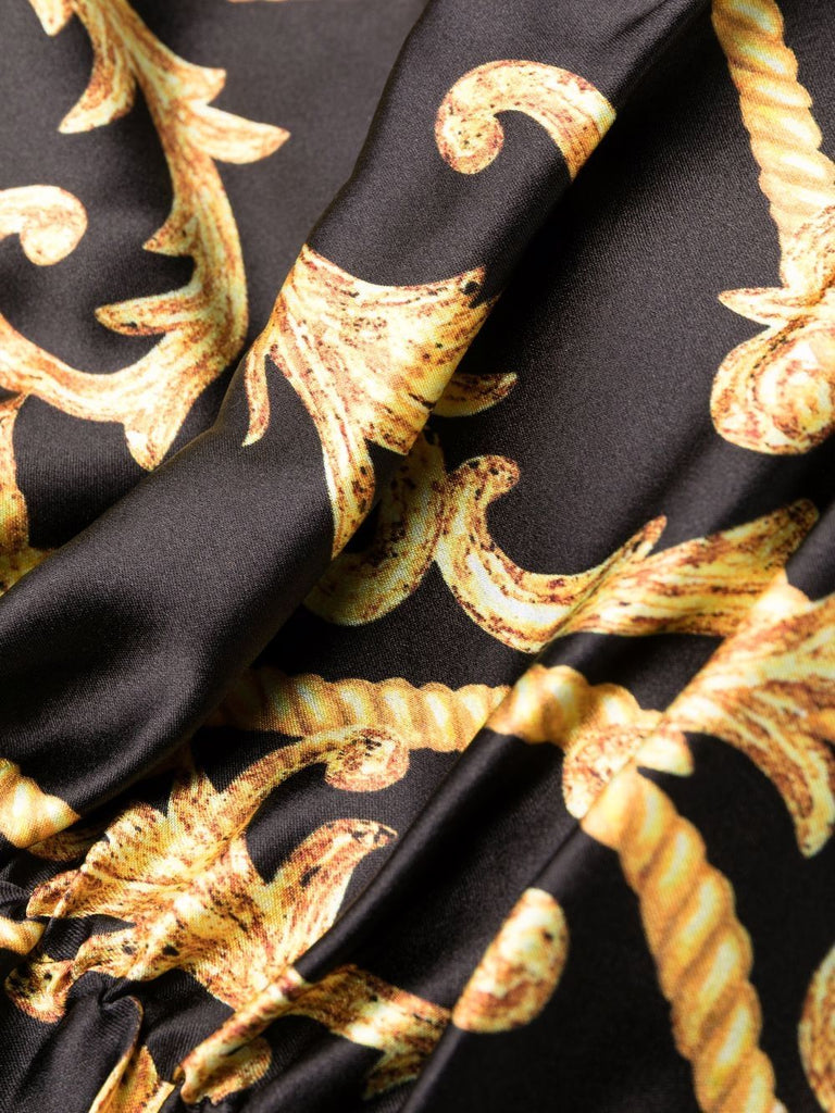 Baroque-print dress