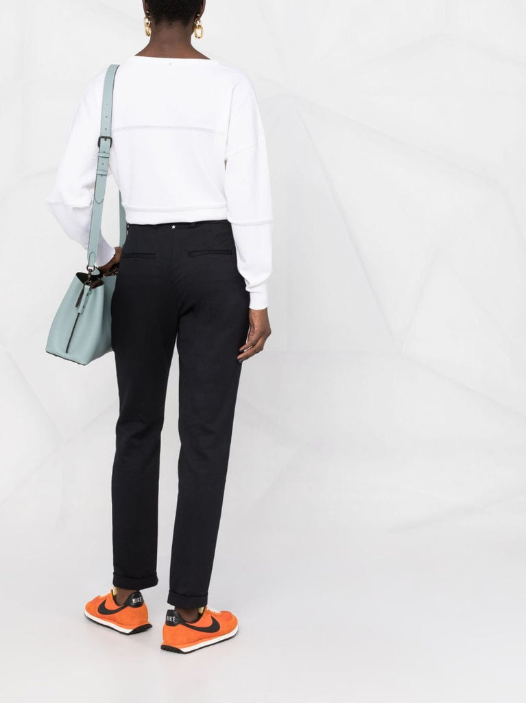 Mid-rise tailored trousers