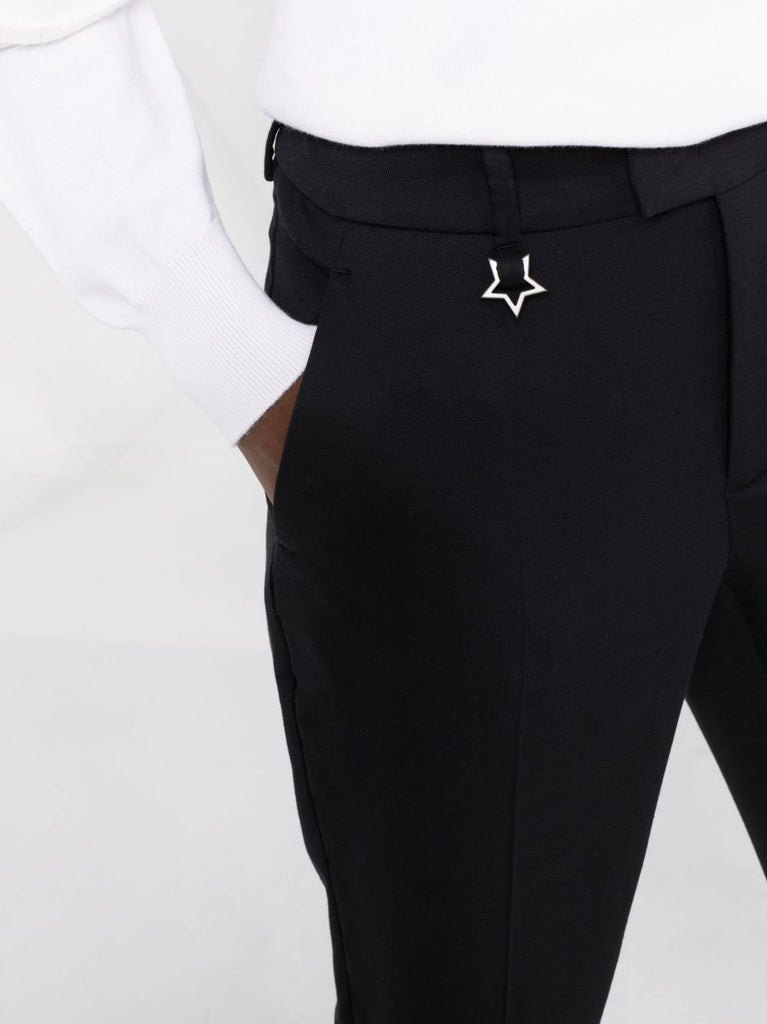 Mid-rise tailored trousers