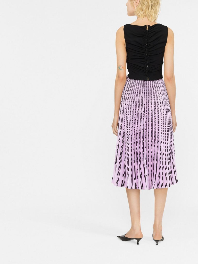 Gathered sleeveless top