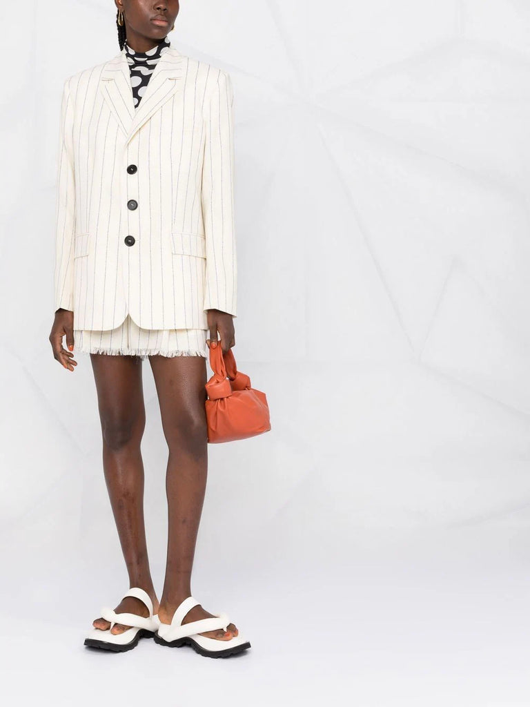 striped virgin-wool blazer