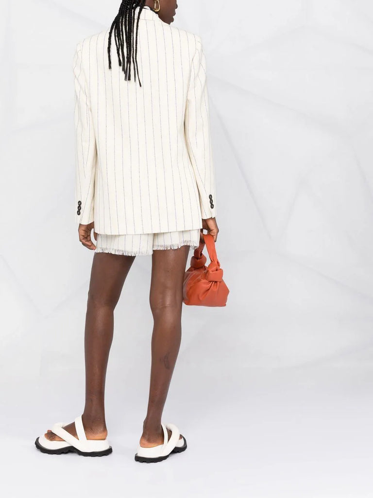 striped virgin-wool blazer