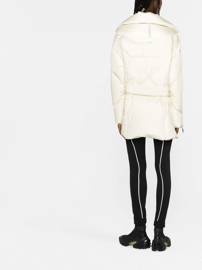 Puff belted puffer jacket