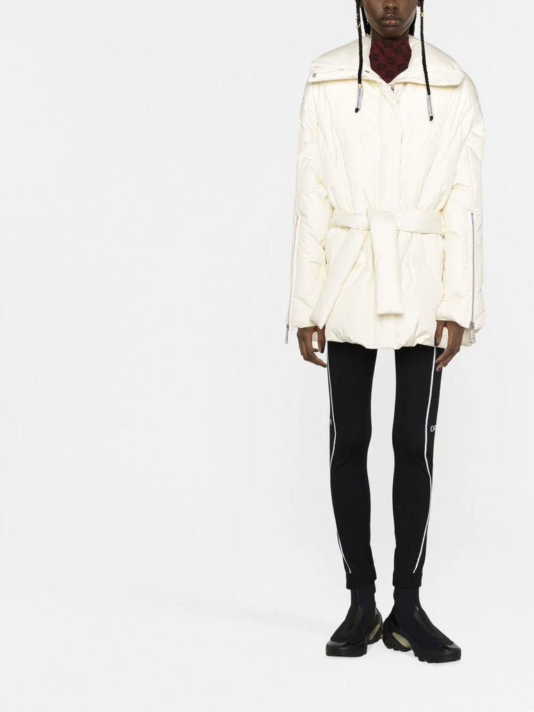 Puff belted puffer jacket