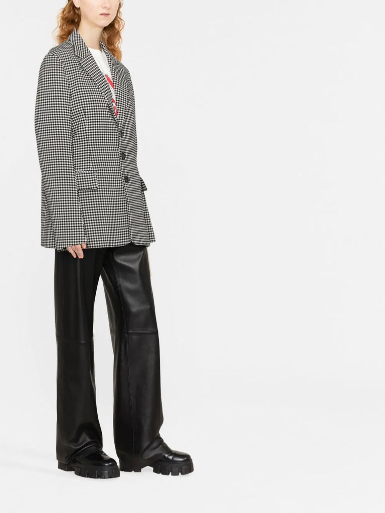 Check-pattern blazer