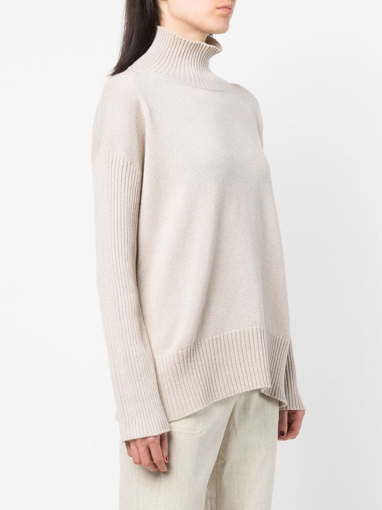 Ribbed-knit cashmere knitwear jumper