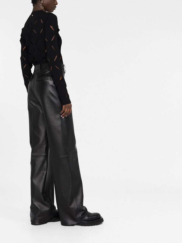 Cut-out knitted jumper
