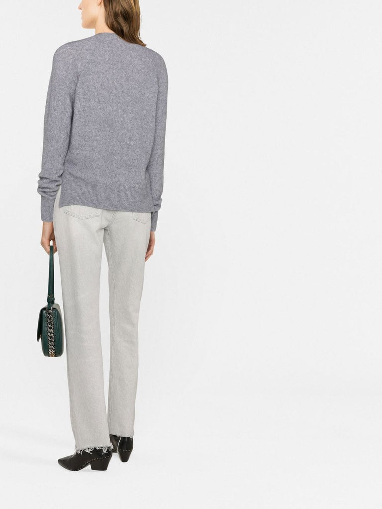 v-neck knitted jumper