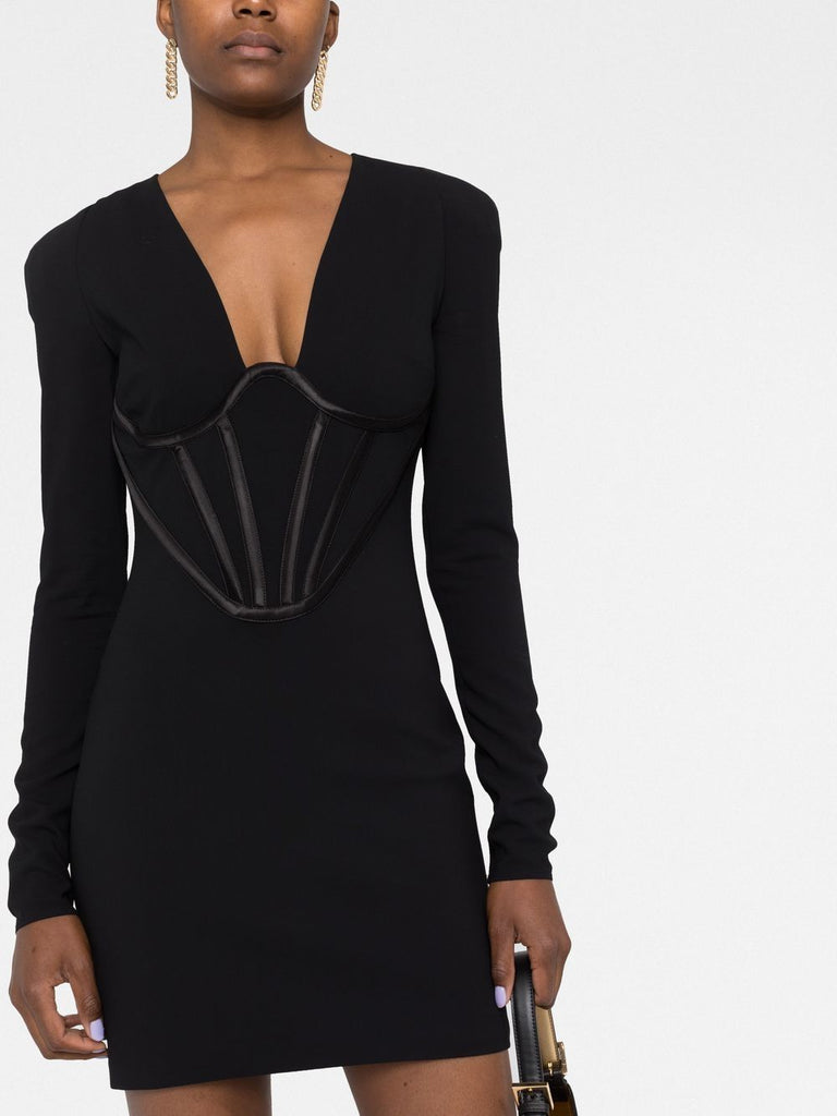 Minikleid im Korsett-Stil