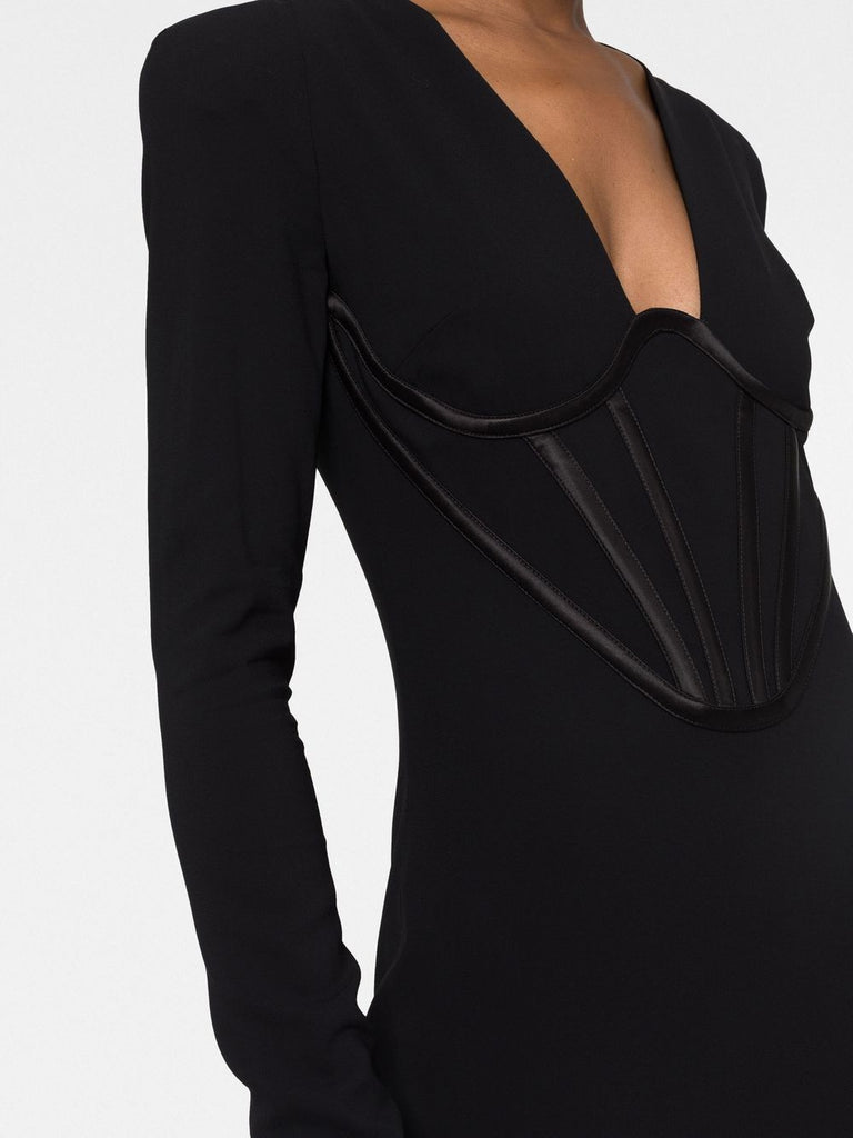 Minikleid im Korsett-Stil