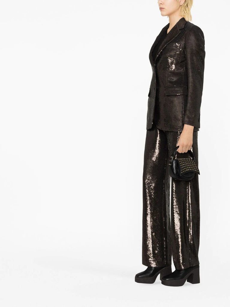Single-breasted sequin blazer