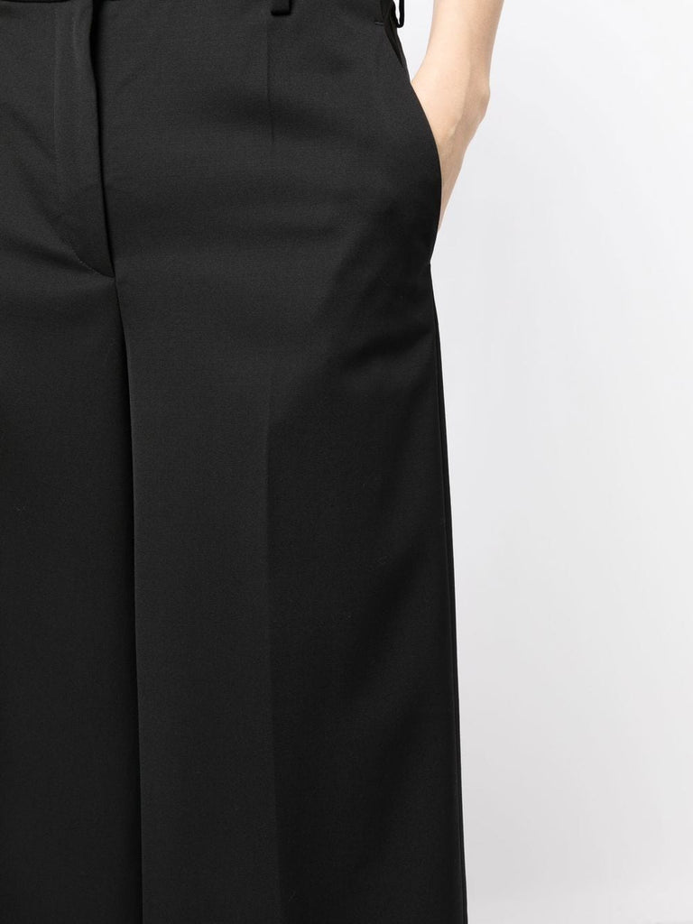 high-waisted wide-leg trousers