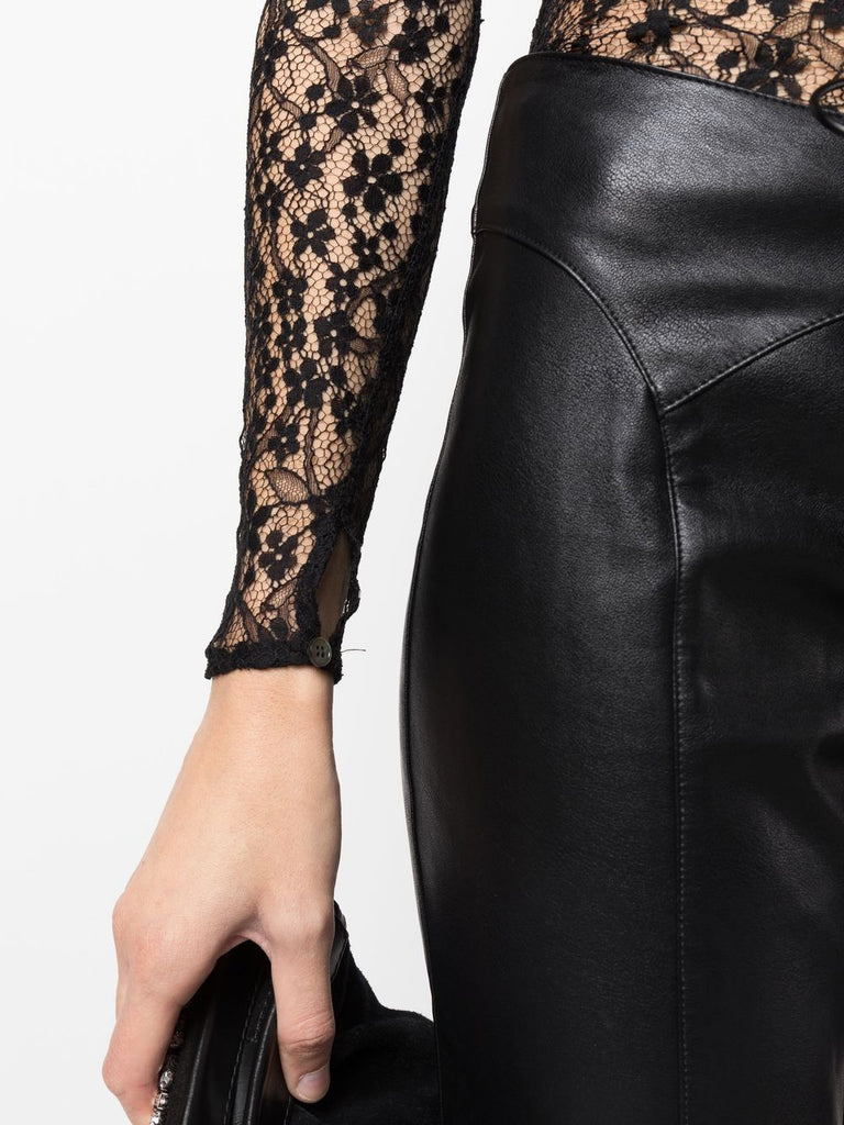 Long-sleeved lace top