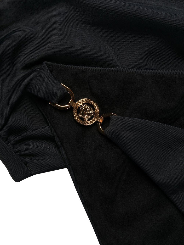 Medusa plaque detail swimsuit