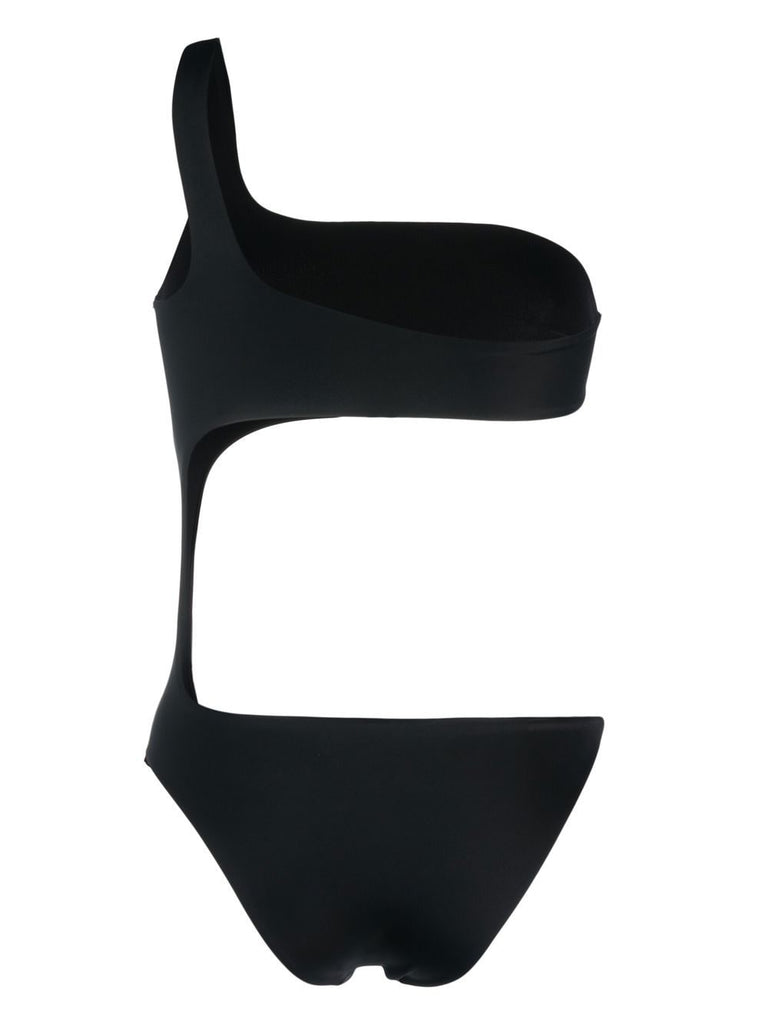 Medusa plaque detail swimsuit