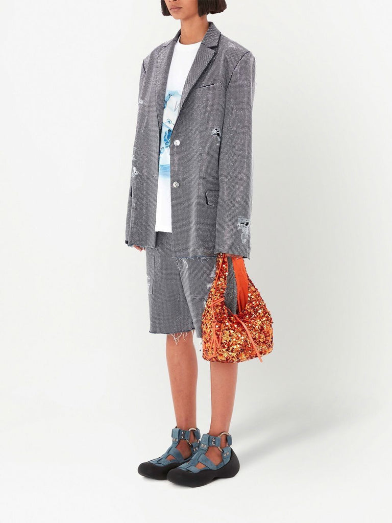 Baumwollshorts mit Nieten