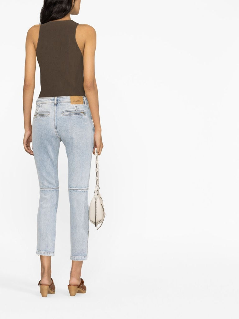 Cenime multi-pocket straight-leg Denim Jeans