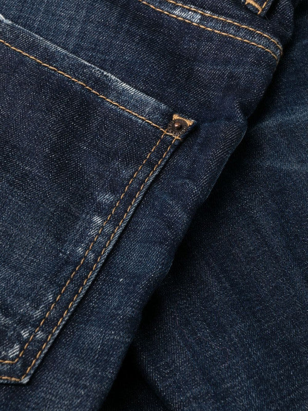 bleach-effect skinny jeans