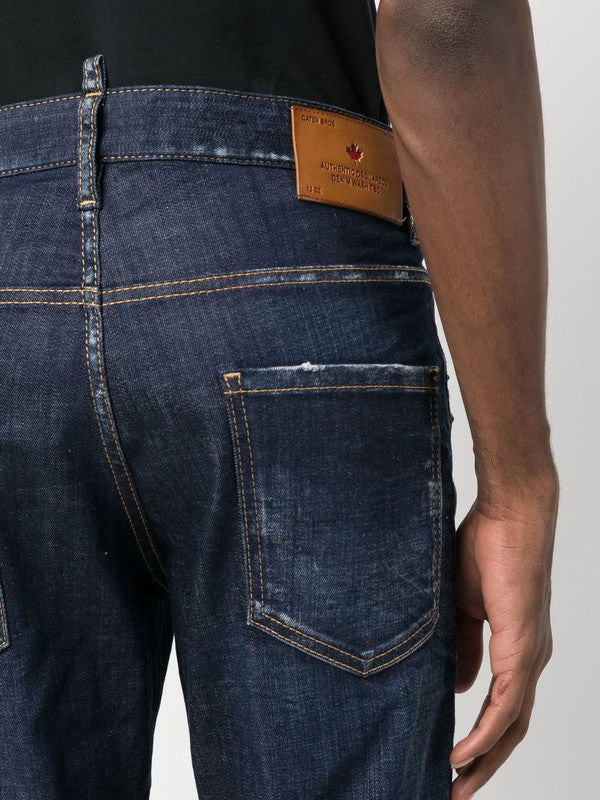 bleach-effect skinny jeans