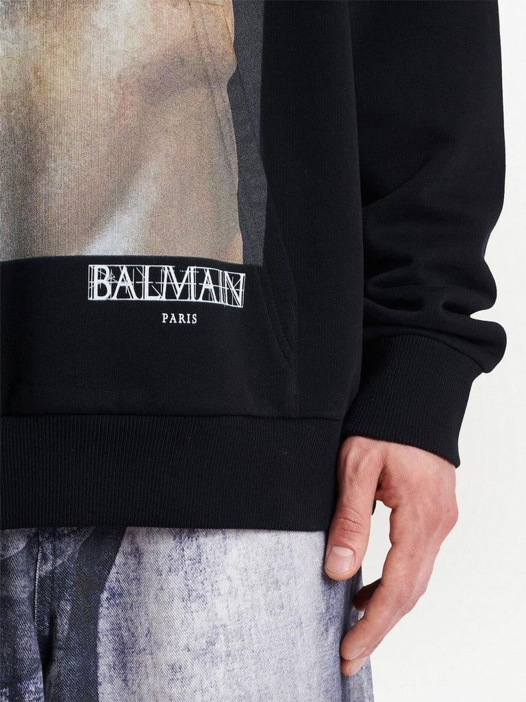 Balmain graphic-print hoodie by Balmain at SKALA Boutique