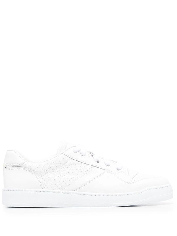 calf-leather low-top sneakers