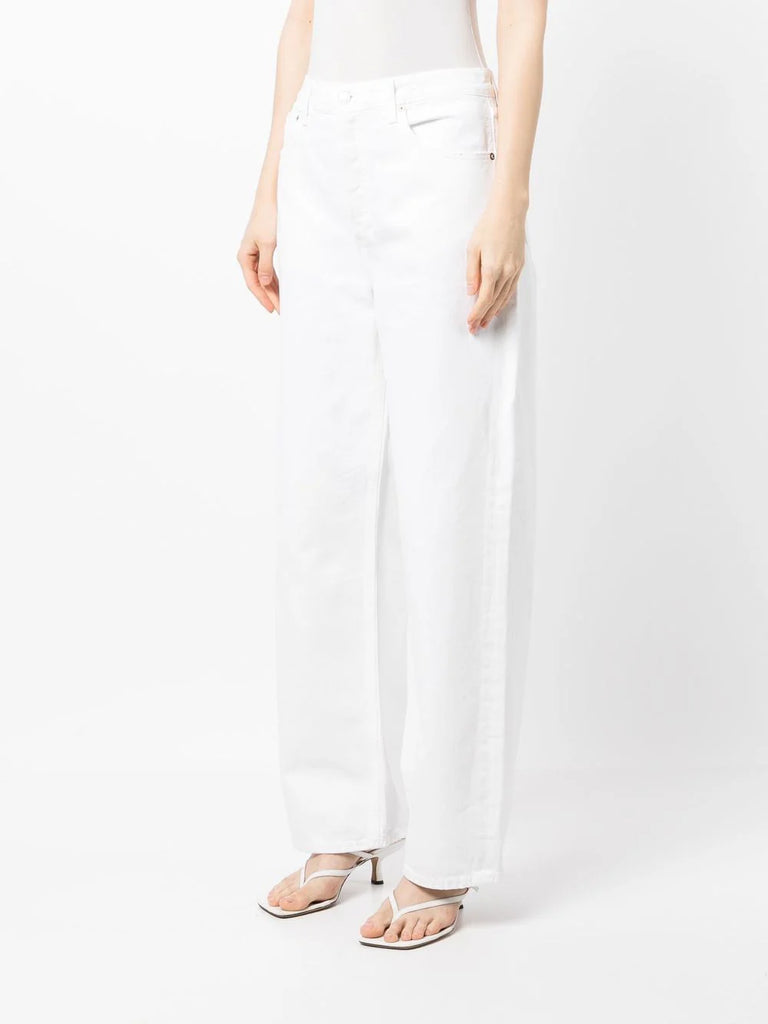 organic-cotton wide-leg trousers