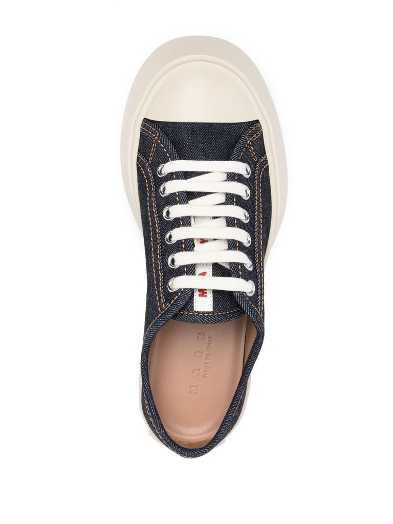 Pablo denim lace-up sneakers