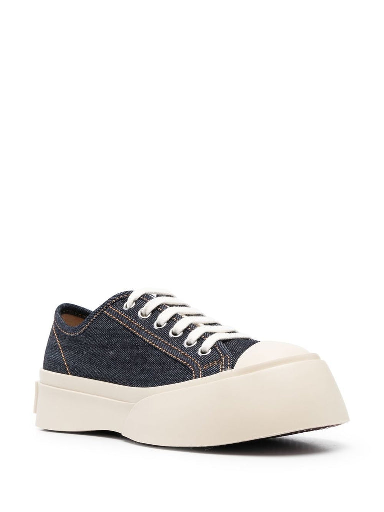 Pablo denim lace-up sneakers