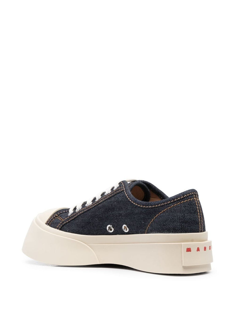 Pablo denim lace-up sneakers