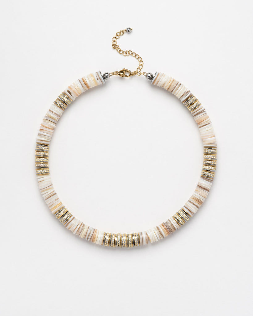 Sculpt Rondelle Cream Necklace