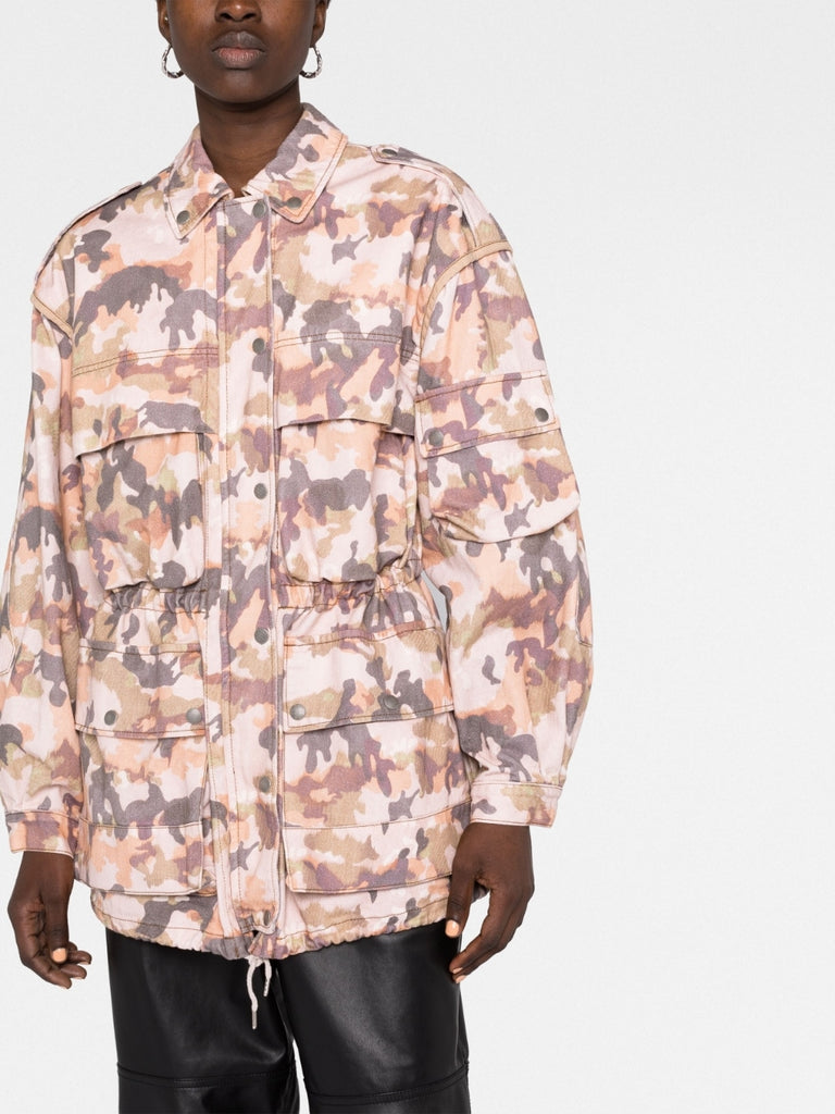 Elize camouflage-print cotton jacket