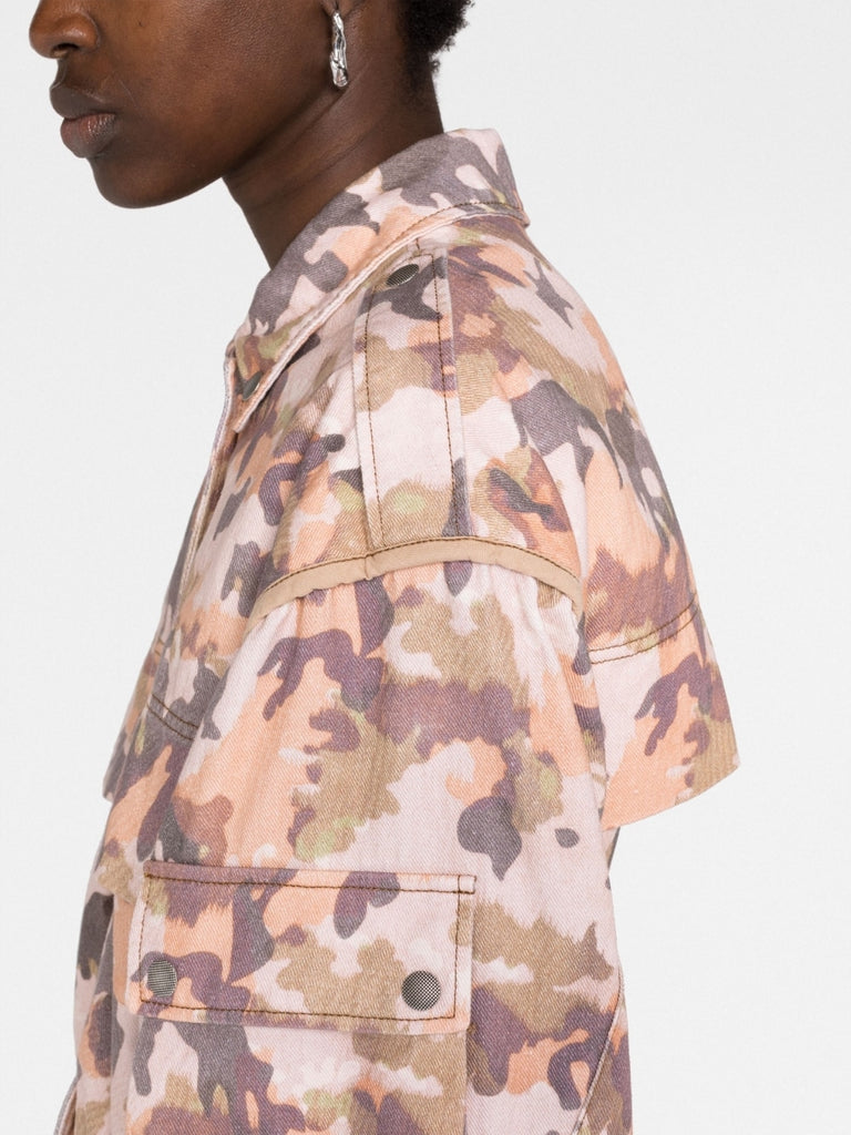 Elize camouflage-print cotton jacket
