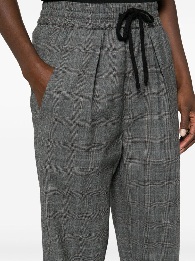 Karierte Hose Priska mit hoher Taille