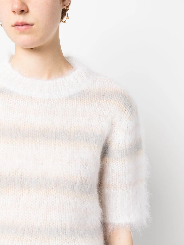 Brushed mohair T-shirt