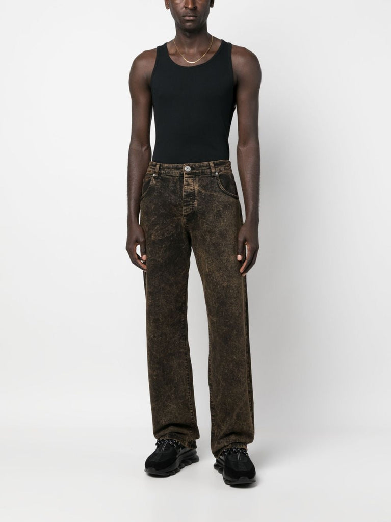 Balmain distressed-effect dnim Denim Jeans by Balmain