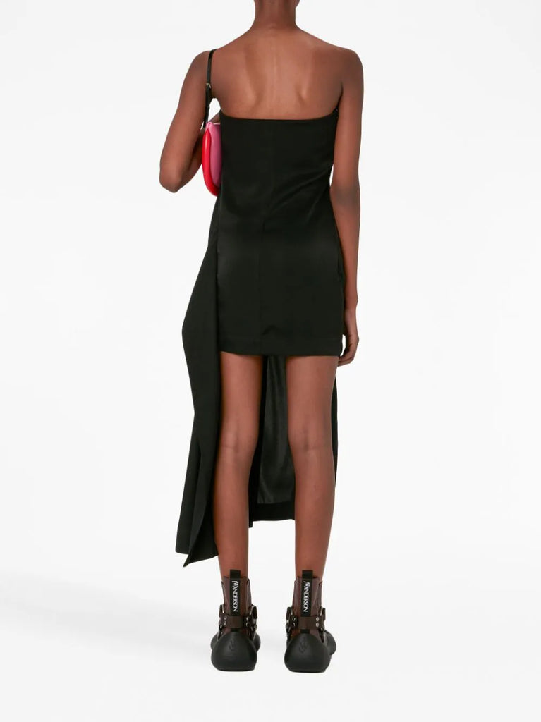dekonstruiertes trägerloses Minikleid