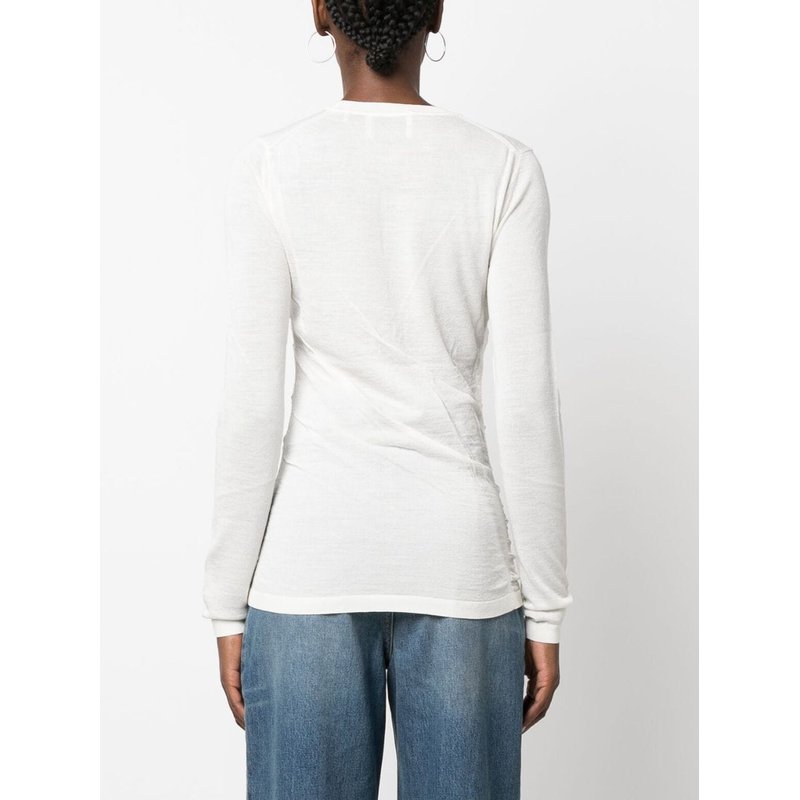 keyhole-detail knit jumper