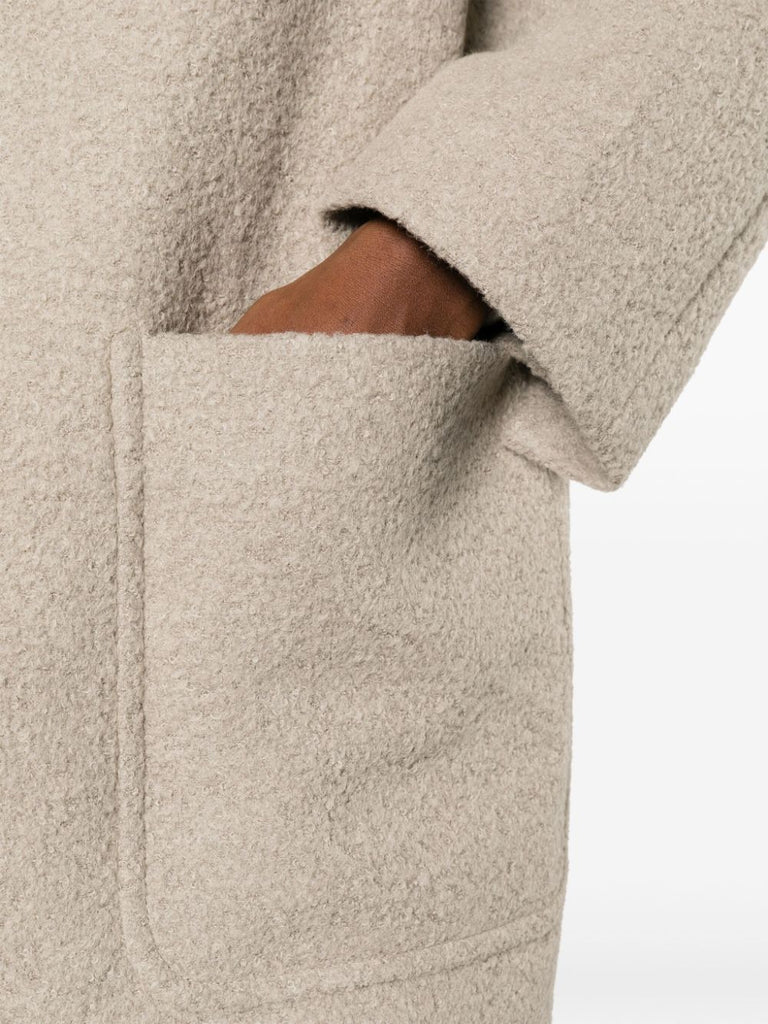 wool-blend bouclé blazer