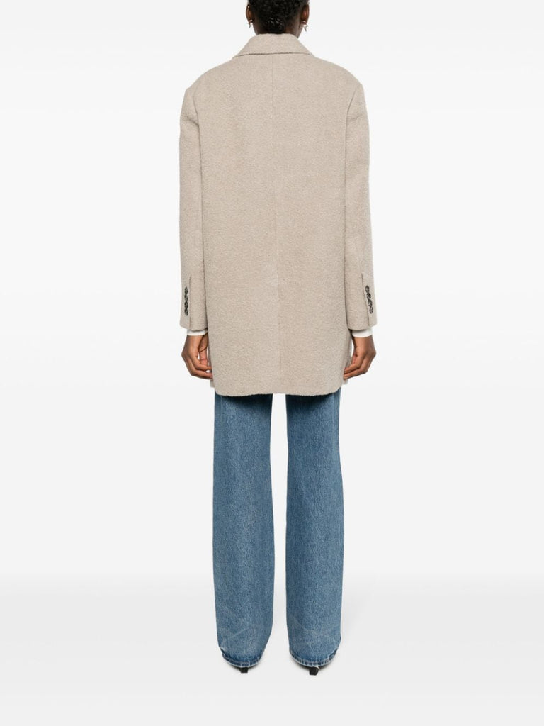 wool-blend bouclé blazer