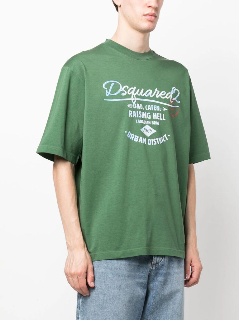 logo-print cotton T-shirt