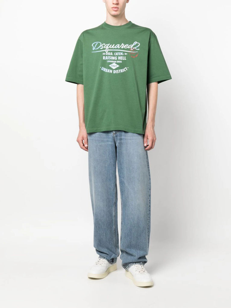 logo-print cotton T-shirt